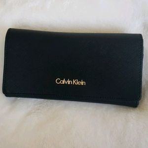 CALVIN KLEIN BLACK LEATHER WALLET